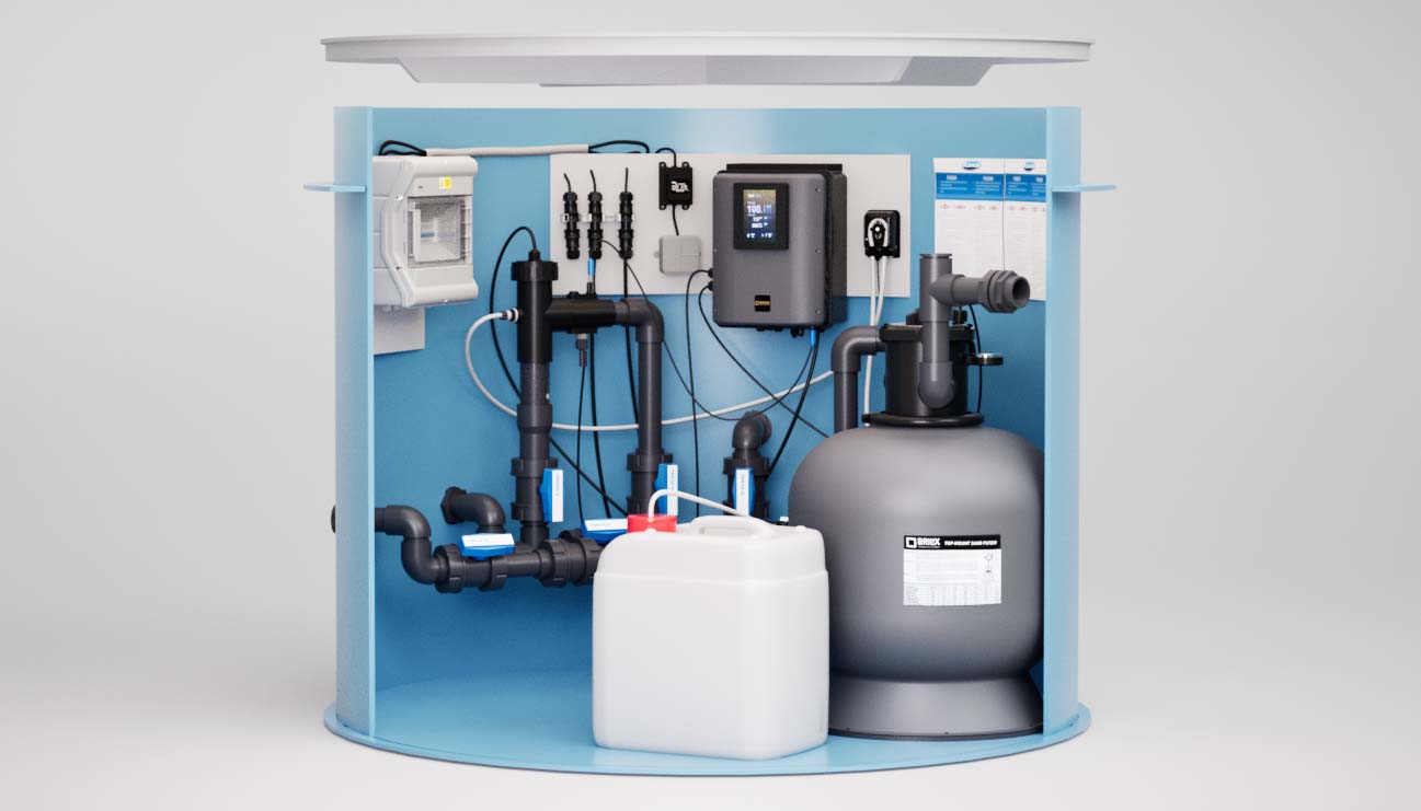 Albixon Technikschacht Oxy für PP Pools