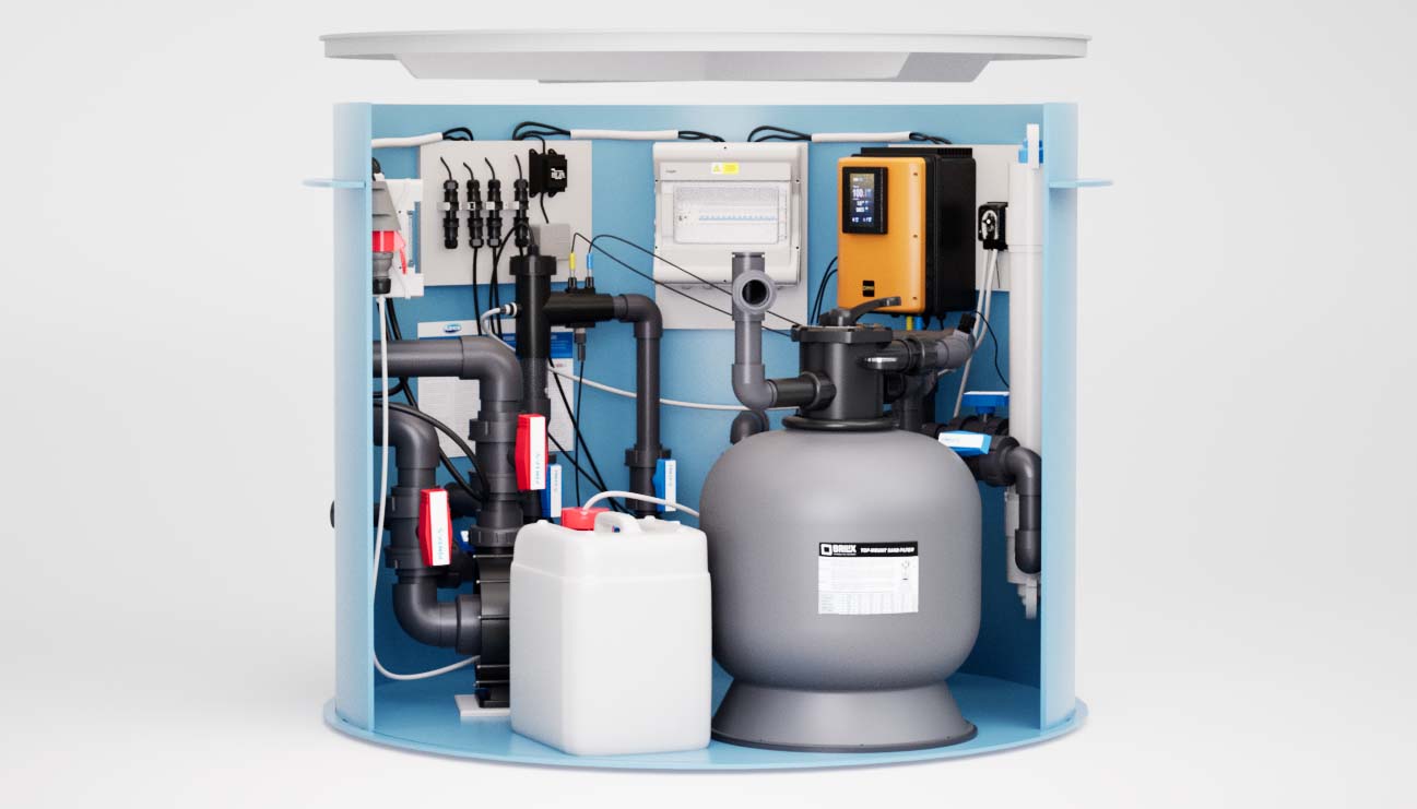 Albixon Technikschacht UV plus für PP Pools