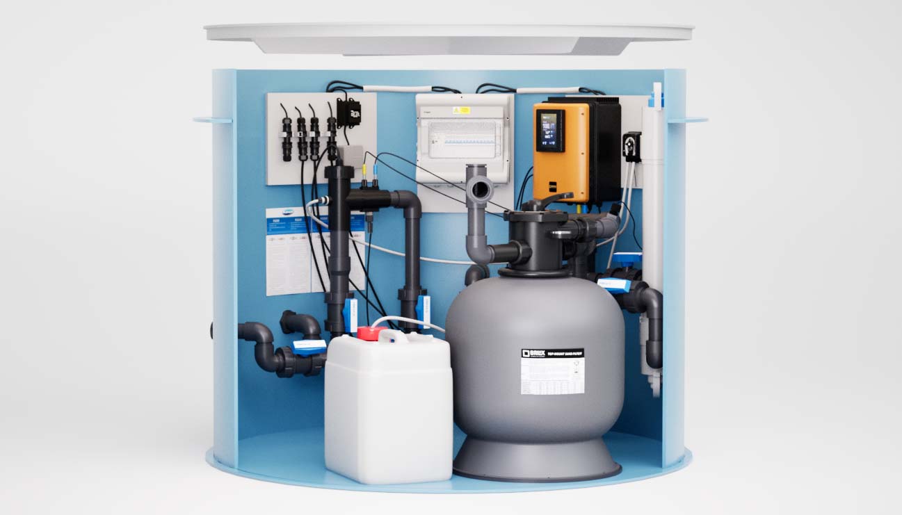 Albixon Technikschacht UV für PP Pools