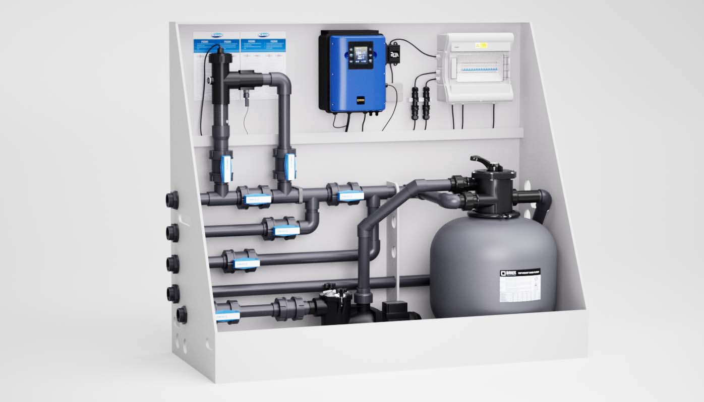 Albixon Technikwand Basic plus für PP Schwimmbecken für PP Pools