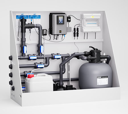 Albixon Technikwand Oxy für PP Pools