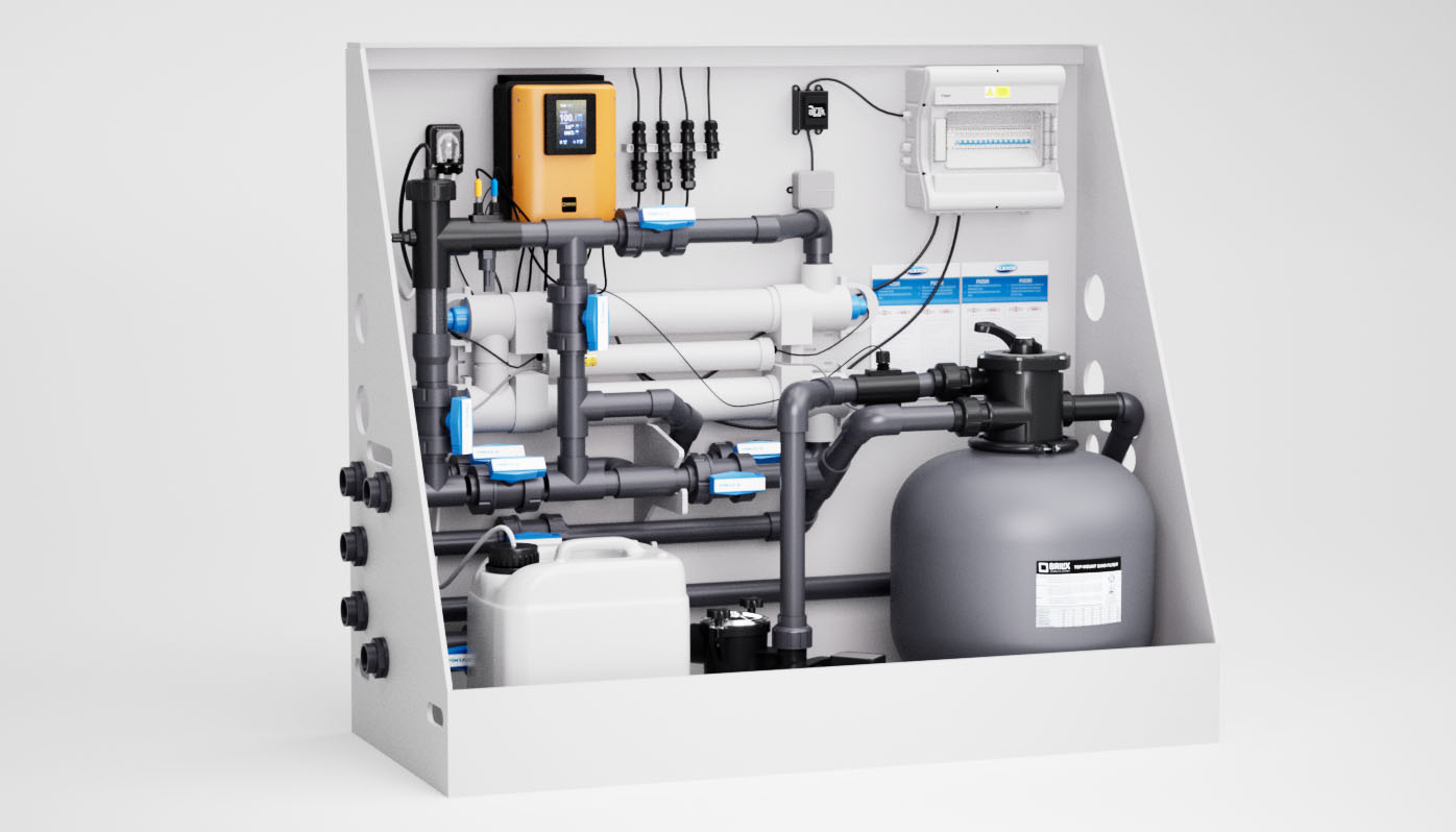 Albixon Technikwand UV für PP Pools