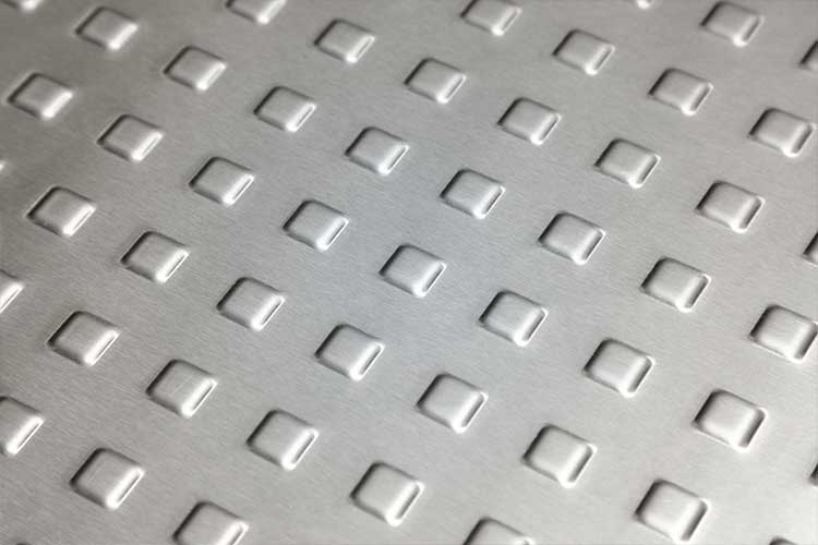 Geprägter Boden Edelstahl Pool