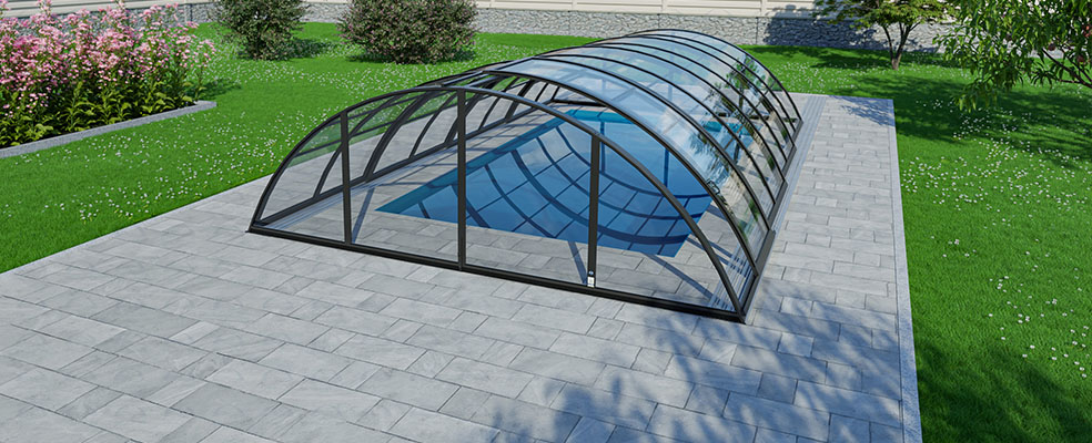 Premium Pool-Überdachung nach Maß