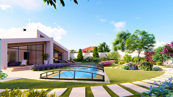 Poolüberdachung Aluna® Eco