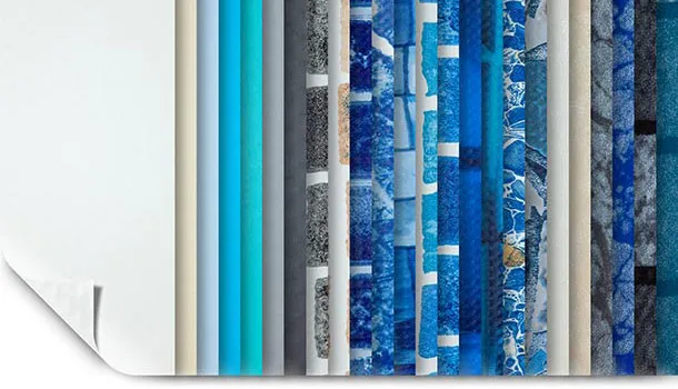 Versiegelte Poolfolie mit extra hoher Widerstandskraft