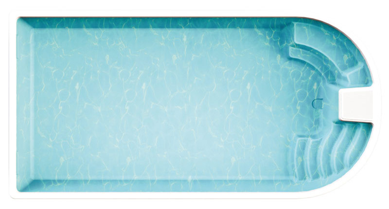 GFK Pool ADRIA 75 Polyfaser Schwimmbecken