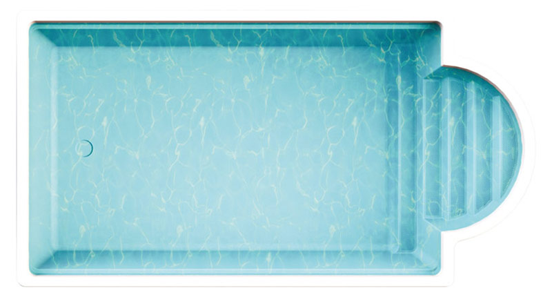 GFK Einstückbecken ELBA 62 Polyfaser Schwimmbecken