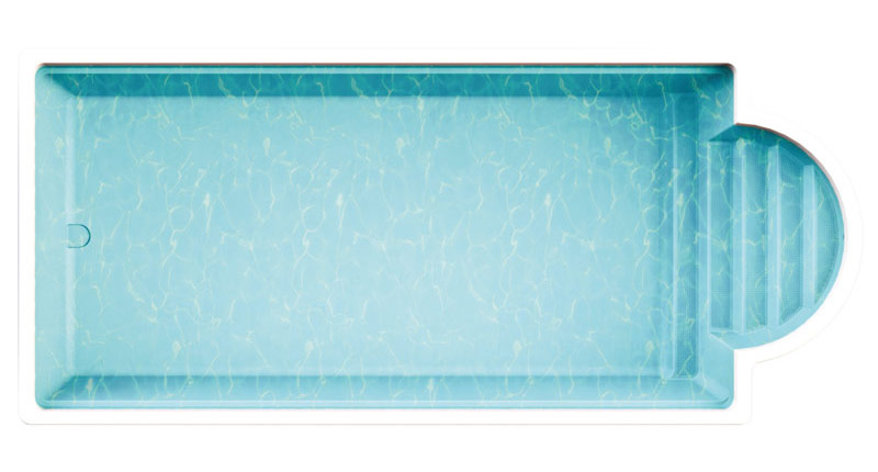 GFK Einstückbecken ELBA 74 Polyfaser Schwimmbecken