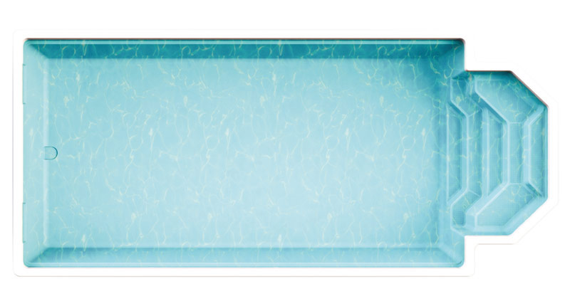 GFK Pool FLORIDA Polyfaser Schwimmbecken