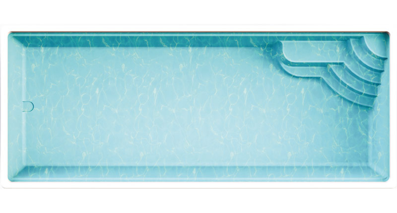 GFK Pool - Menorca Polyfaser Schwimmbecken