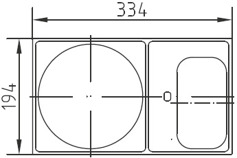 Zeichnung Lahme Doppelfliesenrahmen Skimmer Wasserstandsregler