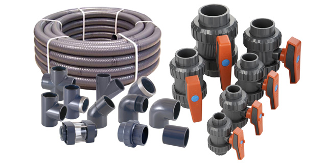 PVC Fittinge und Formstücke für Pools