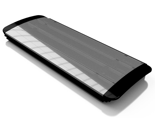 Rollladenprofil für Pool - PCTR silber solar Anti-Algen