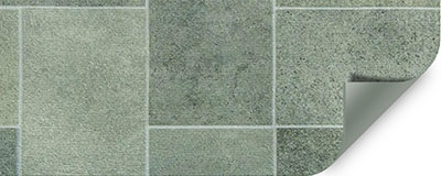 ELBE UNIQUE Tile Cyprus Green - Schwimmbadfolie in grünlicher Fliesenoptik
