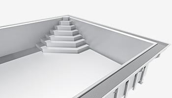 1/4 Achtecktreppe