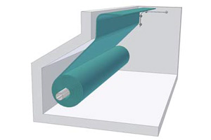 Rollladen im Aussenschacht
