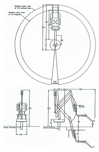 Semi-portable Einstiegshilfe Splash mit Hebesitz am Pool