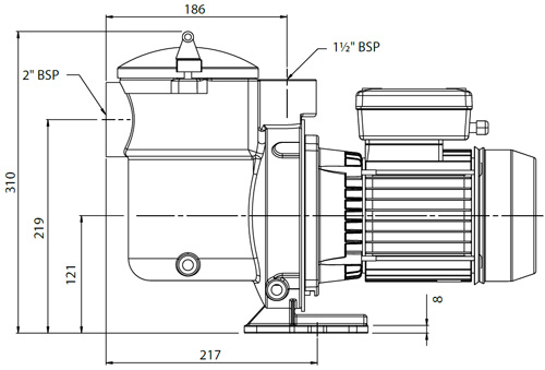 STA-RITE 5BR Maßzeichnung