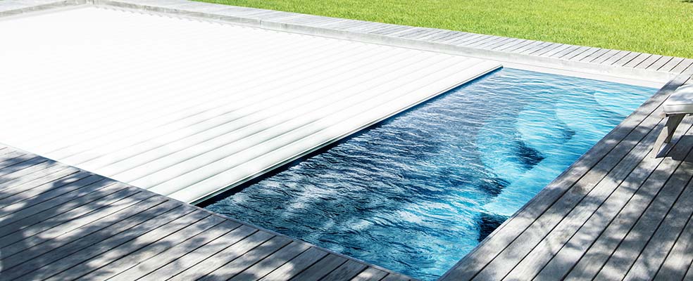 Rollladenabdeckungen für Pools