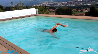 FREE SWIM XL Schwimmgurt - Elastik-Detail