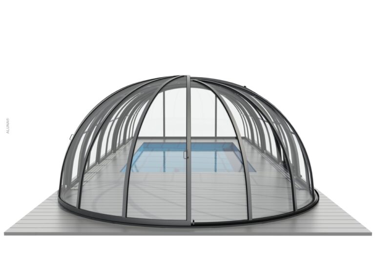 Hohe Schwimmbadüberdachung Aluna® Orion
