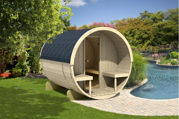 Fass-Sauna 689, 200 x 210 cm