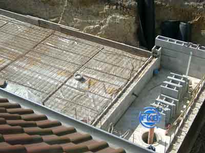 Bodenplatte mit Bewehrung