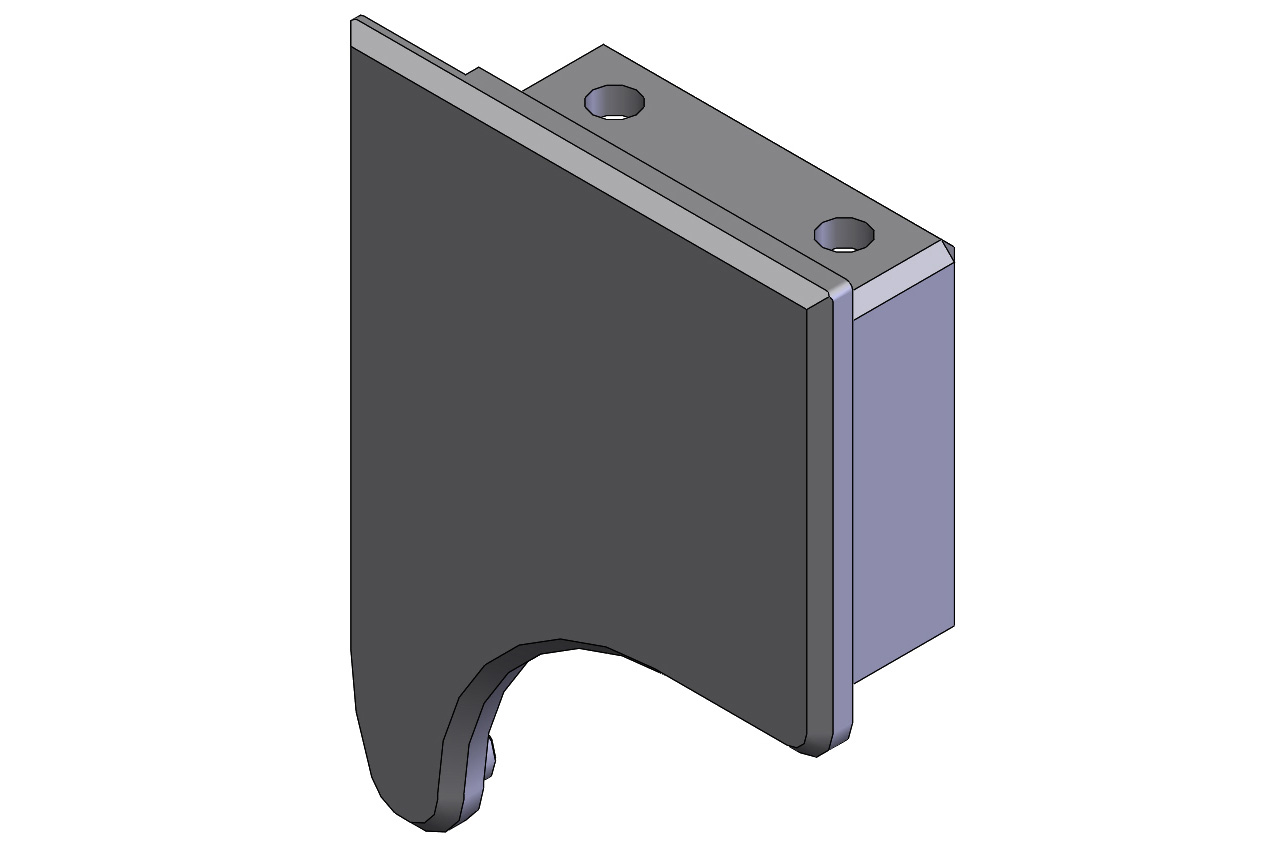 Ersatzteil Arretierung Albixon Poolüberdachung Ende Grundprofil 1SZ08-01-112