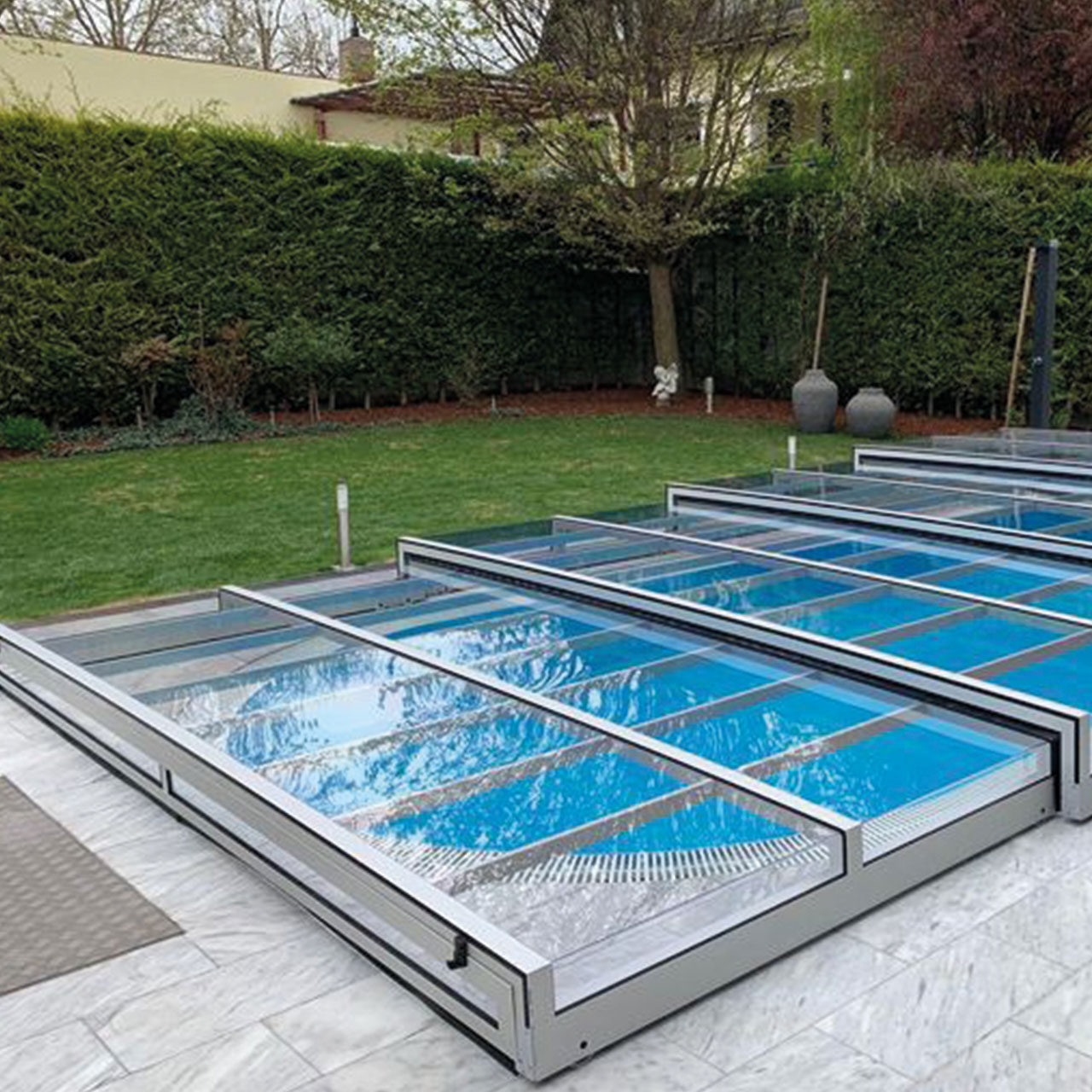 Poolüberdachung Prestige Superflach