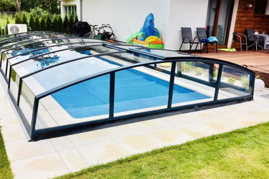 Schwimmbadüberdachung Aluna® Variant Light