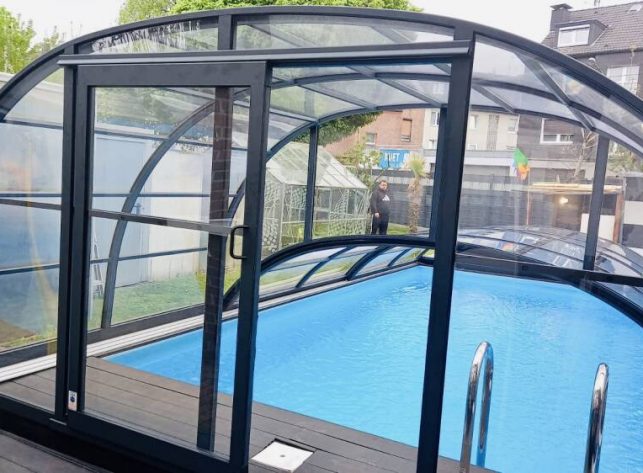 Schwimmbadüberdachung Aluna® Duo