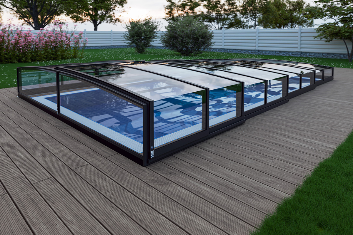 Poolüberdachunge Aluna® Nero R1
