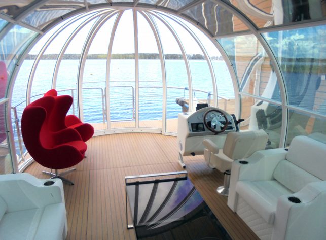 Hohe Schwimmbadüberdachung Aluna® Orion