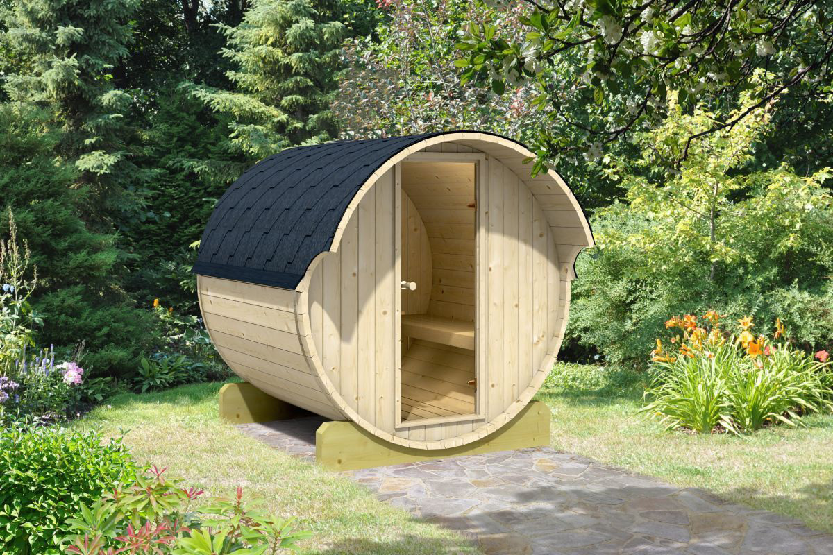 Fass-Sauna 656, 200 x 200 cm