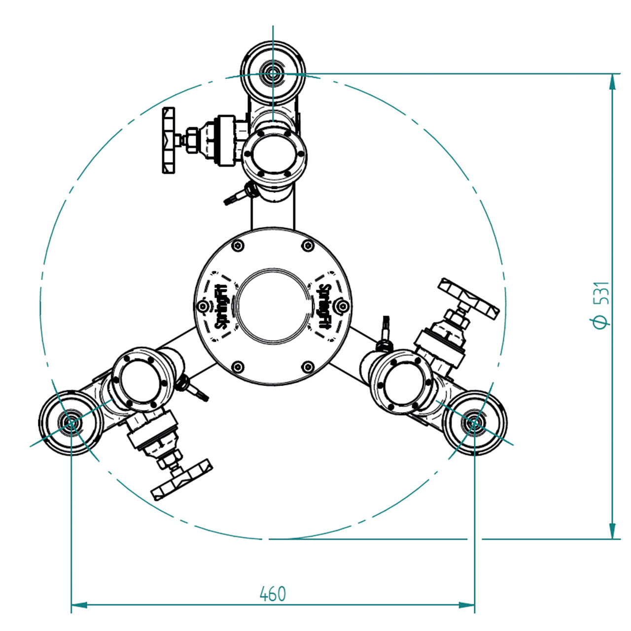 Lahme SpringFit Springbrunnenbaugruppe Geysir 20
