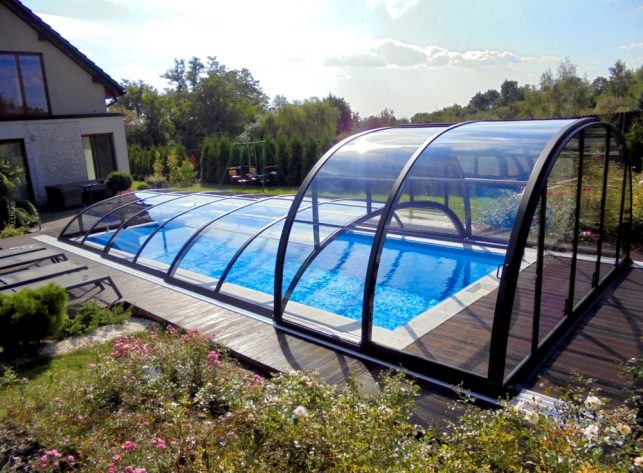 Schwimmbadüberdachung Aluna® Duo