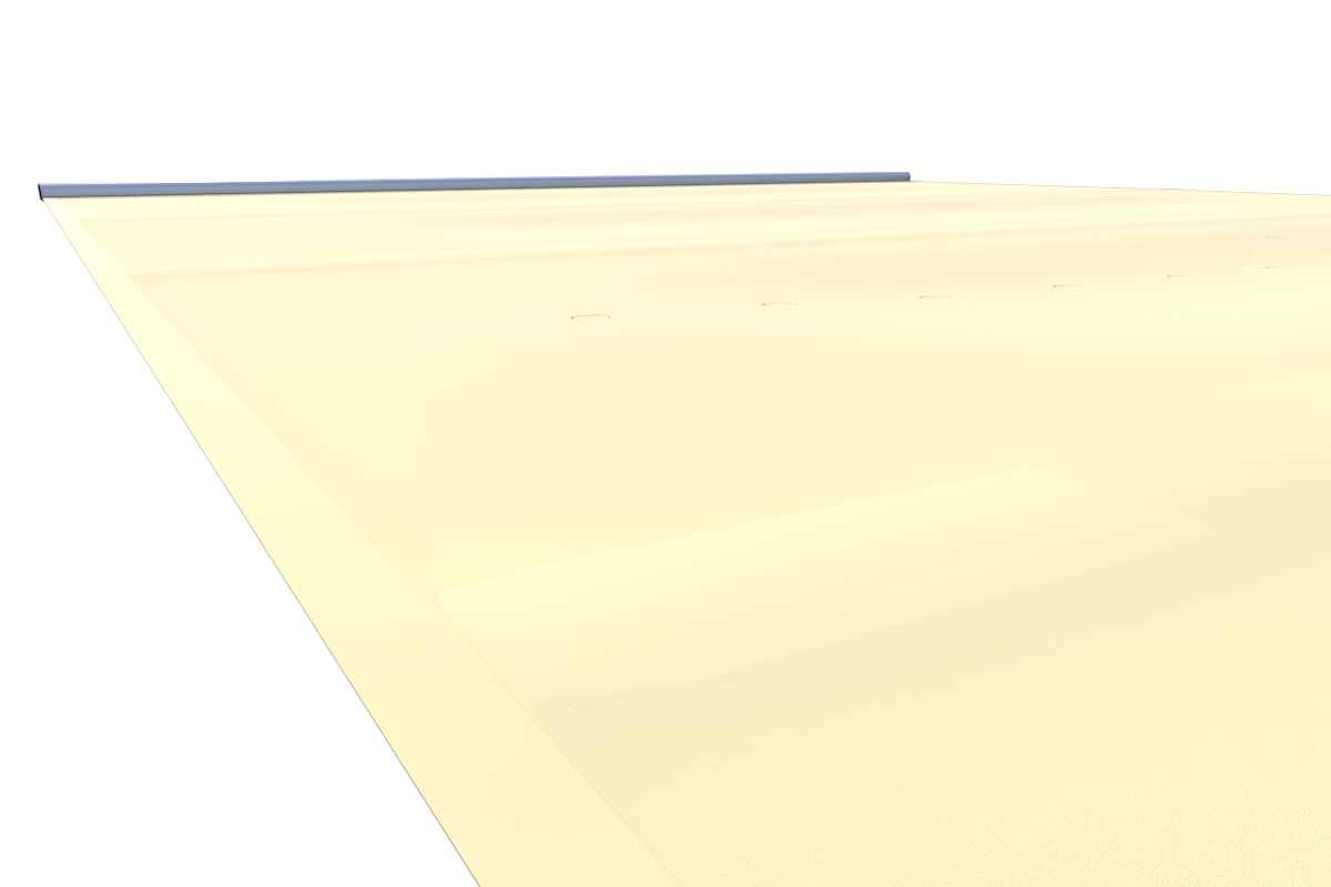 Liderpool Rollschutzabdeckung Extra Top Vanilla