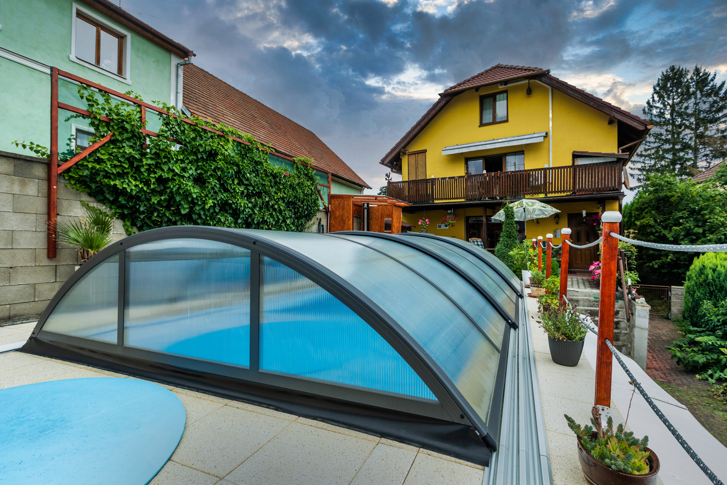 Poolüberdachung Albixon Klasik A