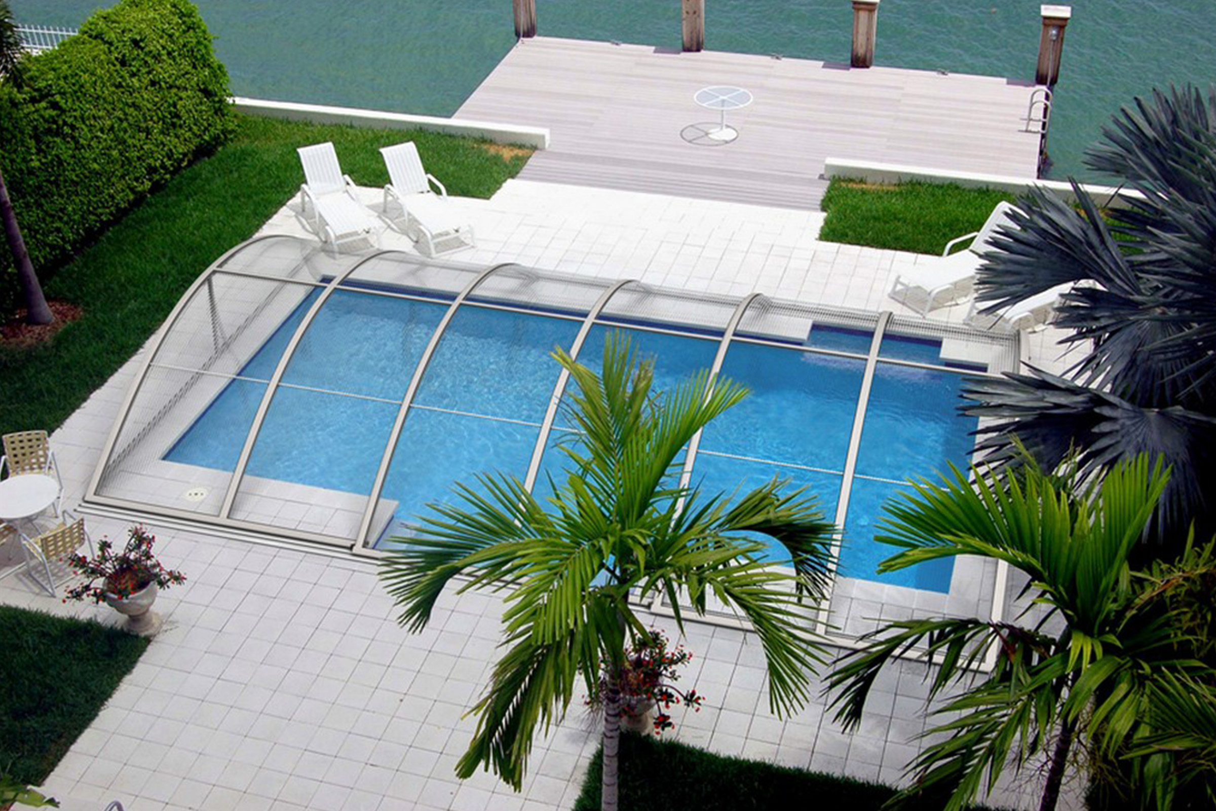 Poolüberdachung Albixon Klasik Pro B