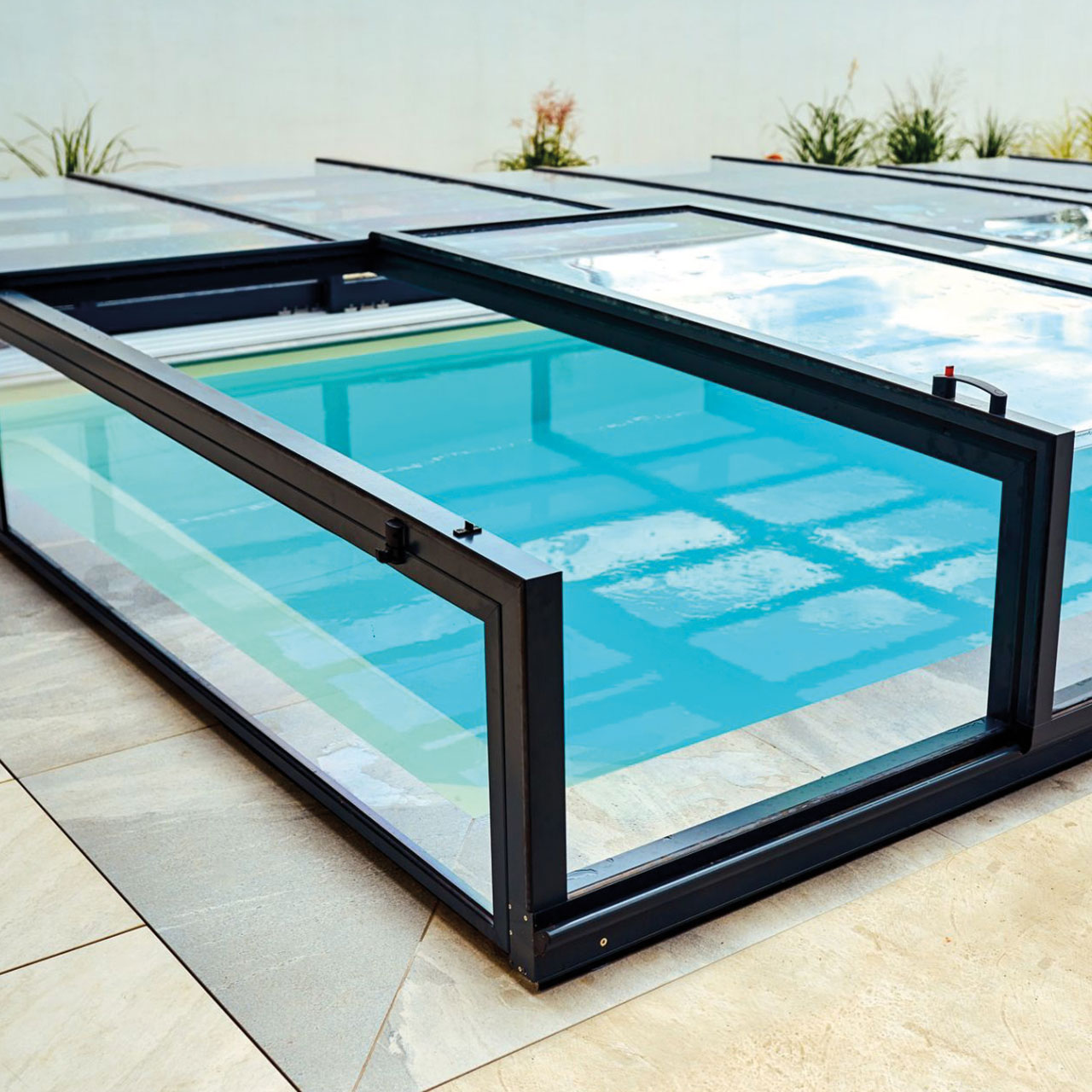 Poolüberdachung Prestige Superflach