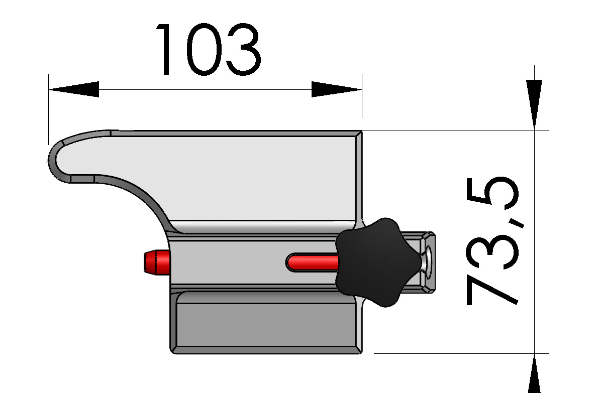 Albixon Poolüberdachung Modularretierung Schiene 1SZ02-04-003-2