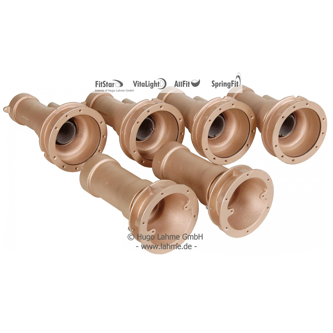 Lahme Combi Whirl Wandmassageanlage Einbausatz 4-fach