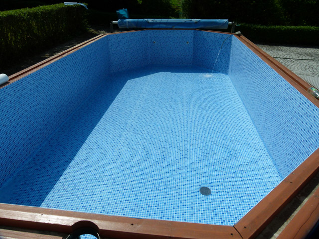 Folienauskleidung mosaik blau