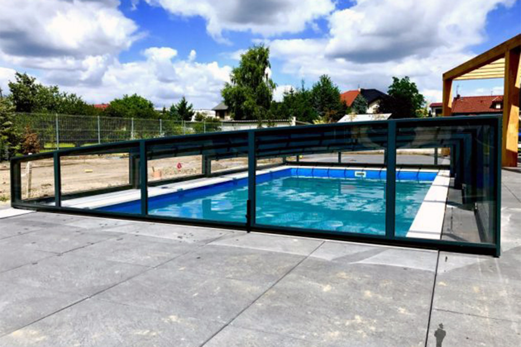 Schwimmbadüberdachung Aluna® Neo Light R1