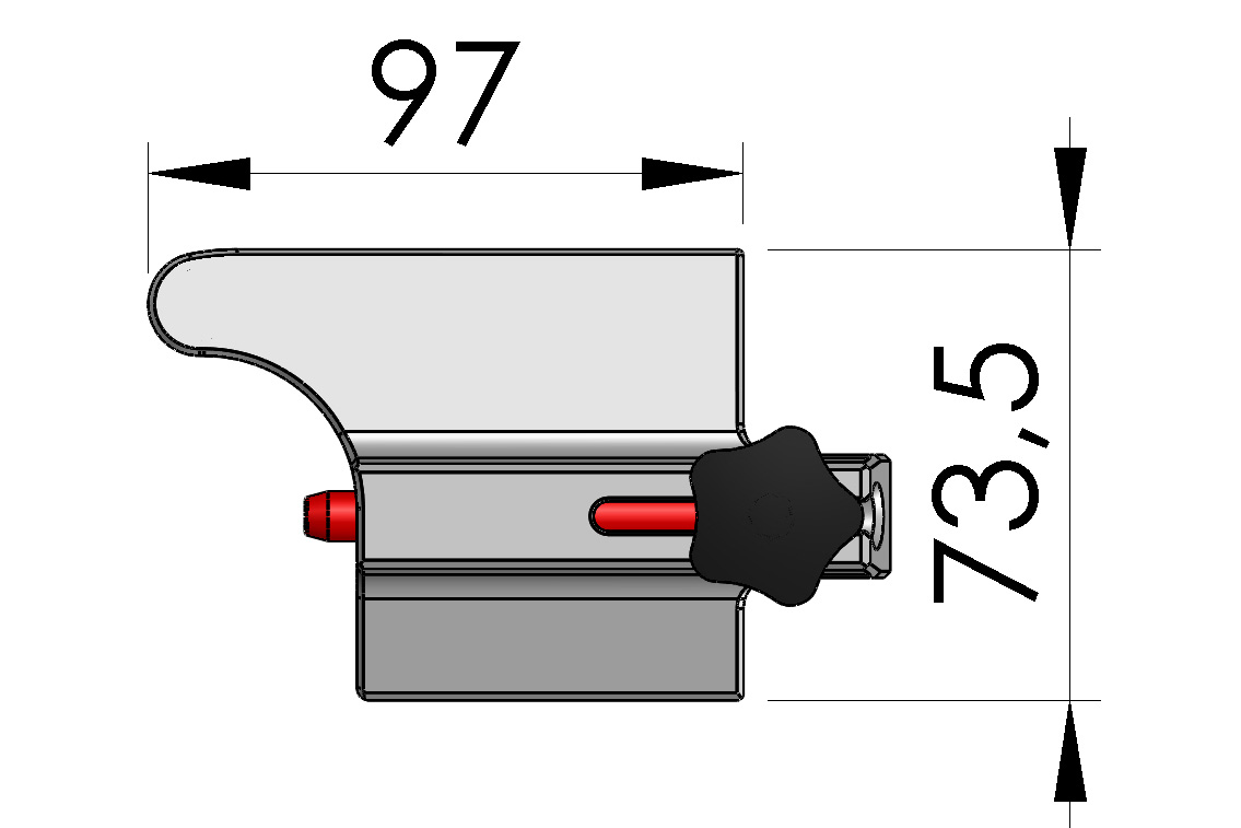 Albixon Poolüberdachung Modularretierung Schiene 1SZ02-04-001-2