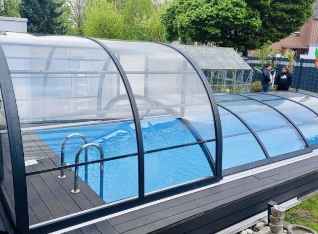 Schwimmbadüberdachung Aluna® Duo