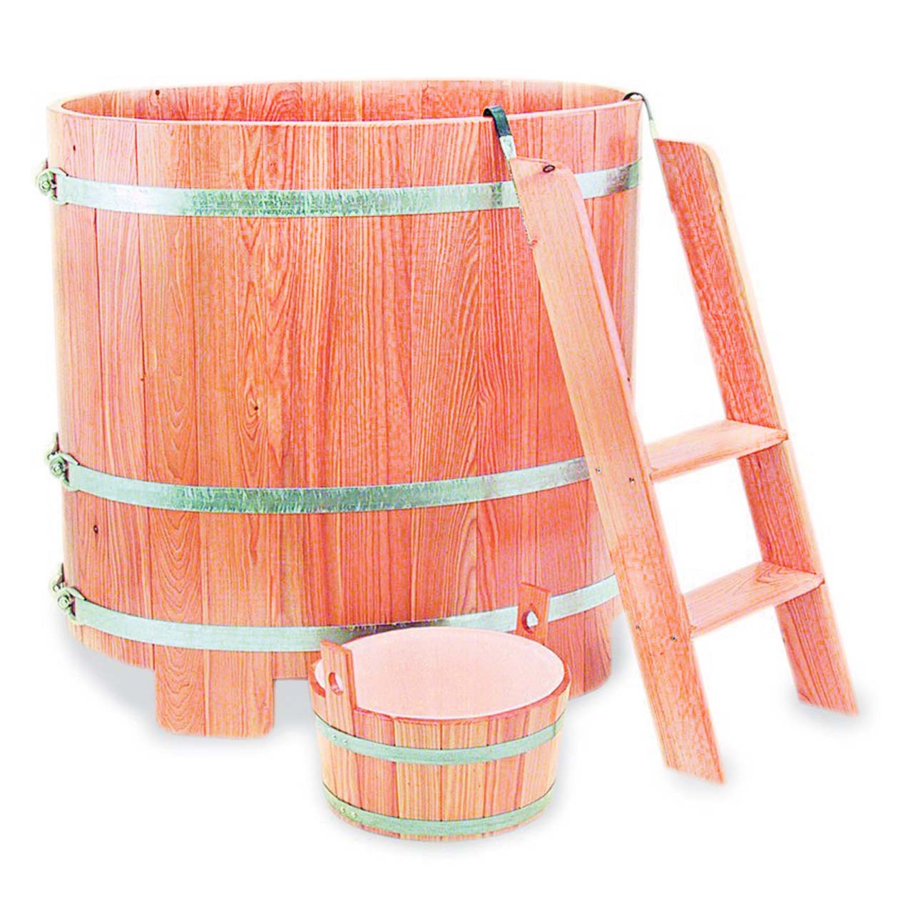 Sauna Tauchbecken Lärche natur 350l