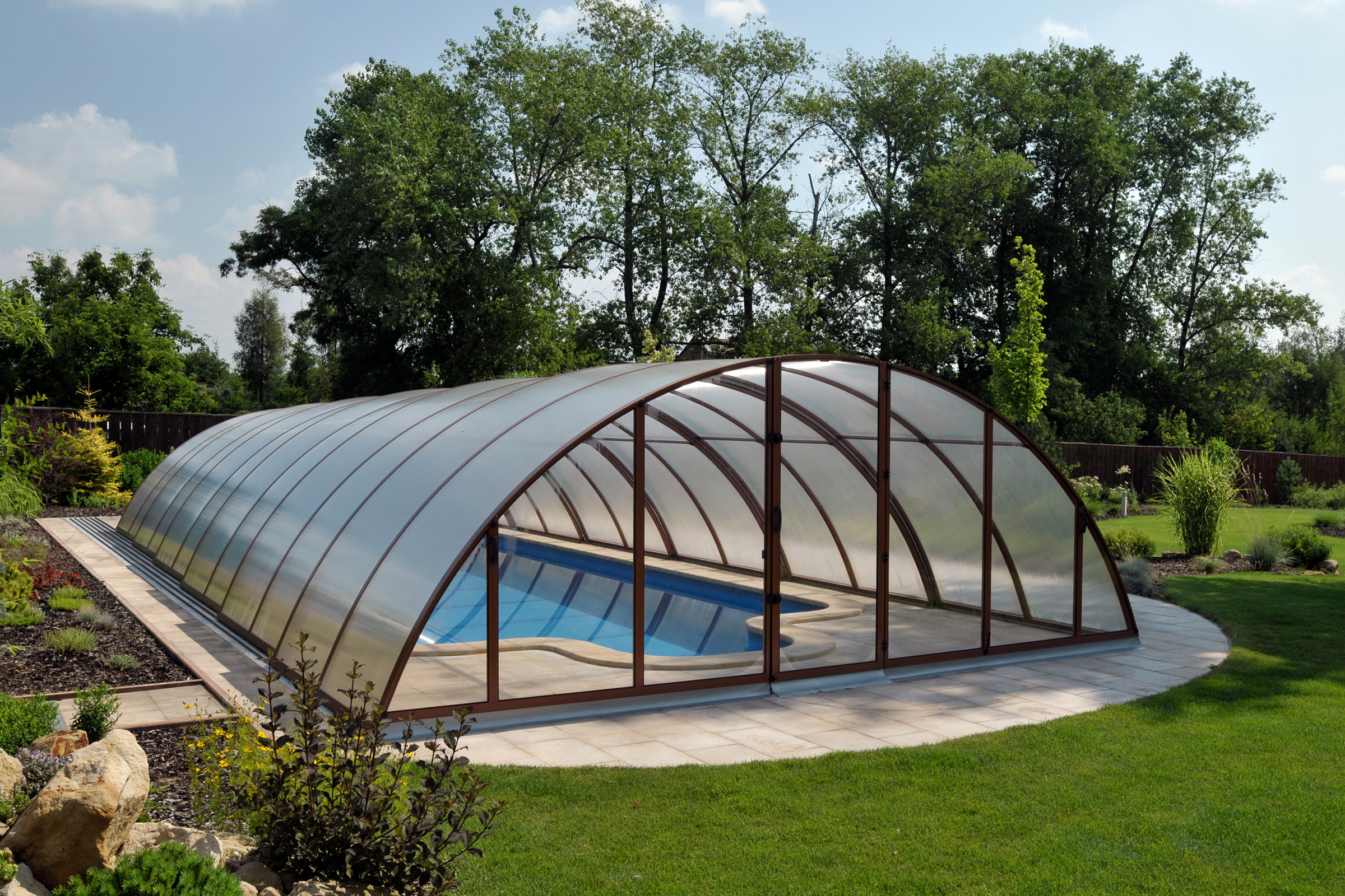 Poolüberdachung Albixon Klasik D