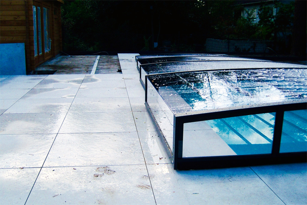 Schwimmbadüberdachung Aluna® Exclusive Line R1